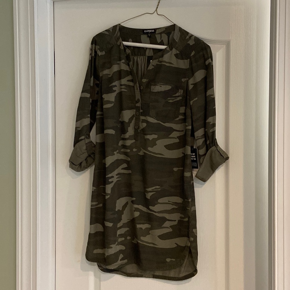 Express camo dress